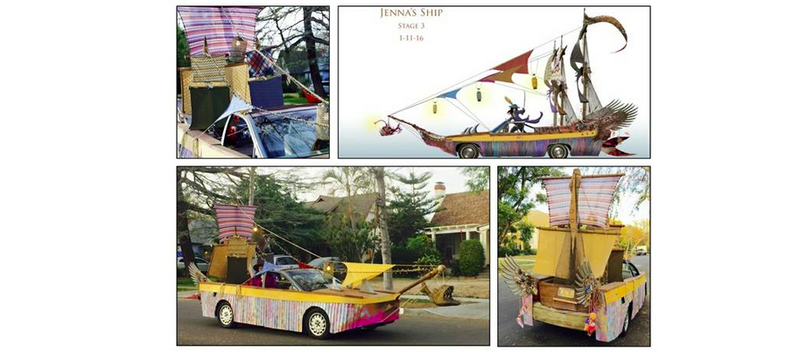 Illustration for article titled These Cars Were Turned Into Pirate Ships For A Hollywood Film And Now They're For Sale